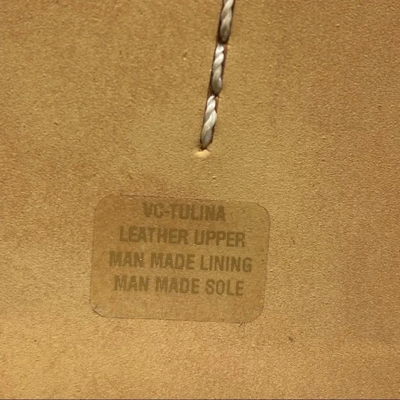 NEW-Vince Camuto-Taupe Tan Leather Laser Cut Gladiator 10 - Picture 9 of 10